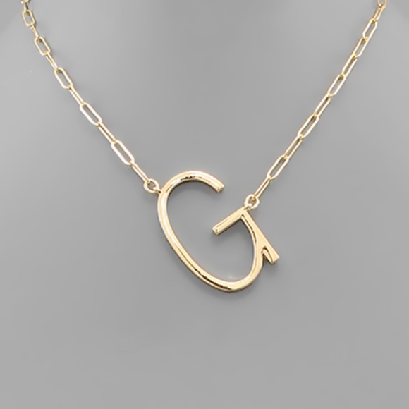 Initial Chain Necklace - Picture 12 of 13